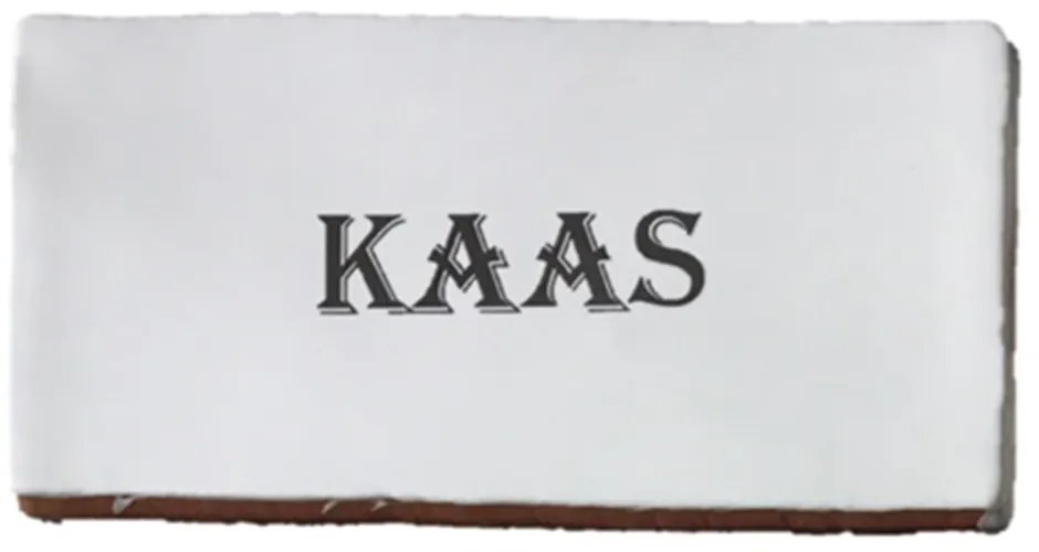 Terre d'Azur Cocina wandtegel met decor kaas 15x7,5cm wit