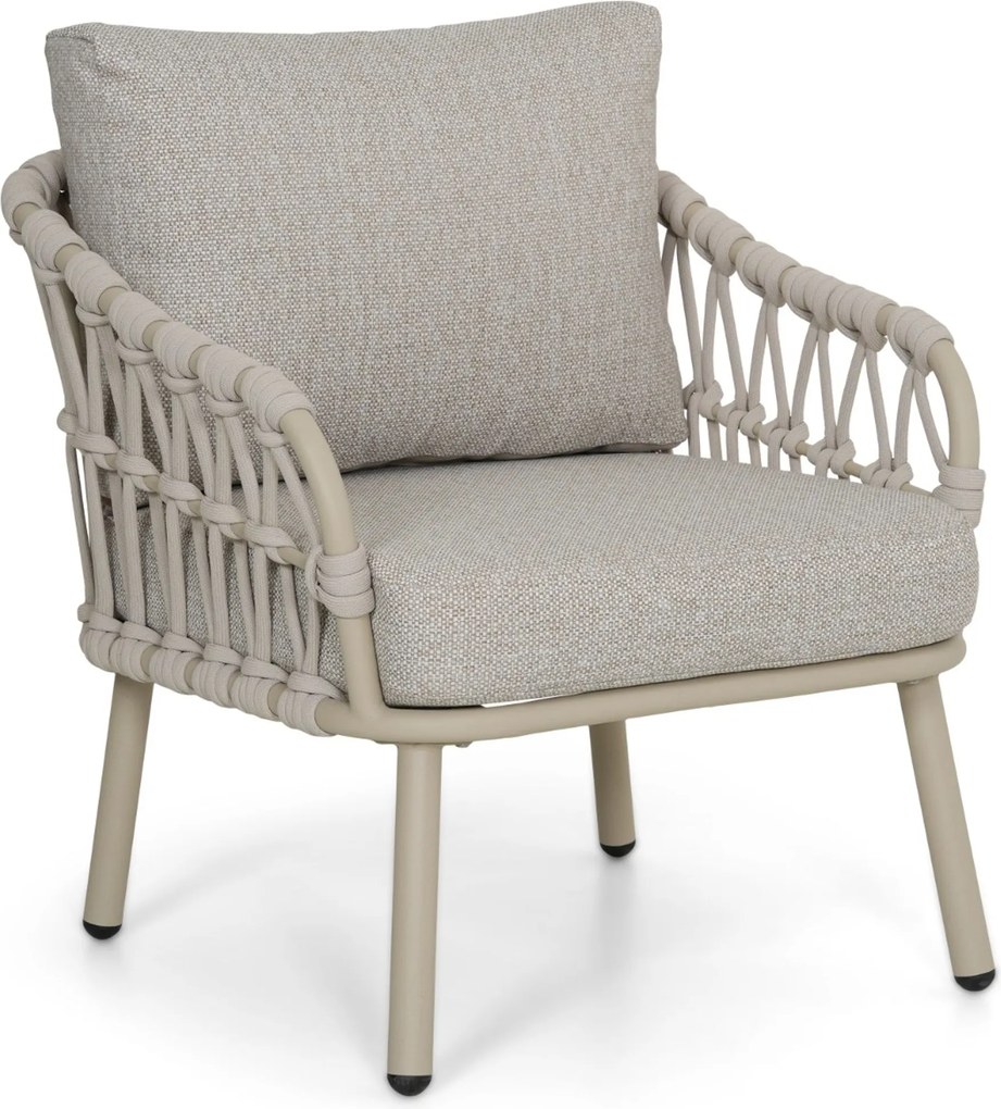 Stoel en Bank Loungeset 5 personen Rope Zand/Beige Coco Oliva