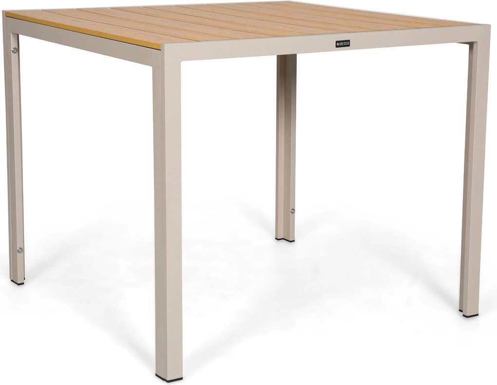 Tuinset 2 personen 909 cm Aluminium Zand/Beige Lifestyle Garden Furniture Vivaro/Creta