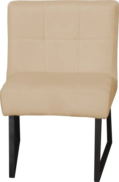 Eetkamerstoel - Amsterdam - geschikt voor ronde tafel - stof Element beige 06