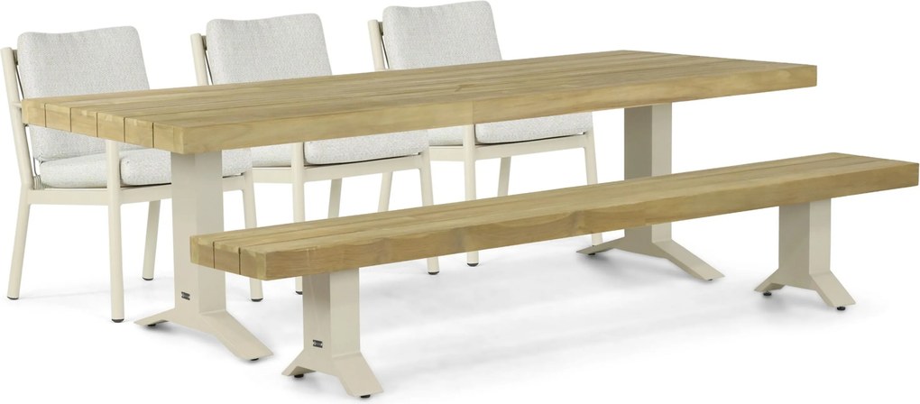 Picknick Set 6 personen 260 cm Aluminium/rope Taupe Coco Sevilla/Superior