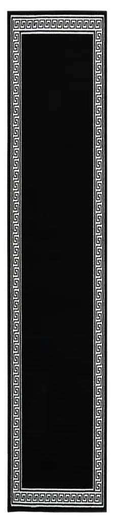 vidaXL Tapijtloper 80x500 cm BCF zwart met motief
