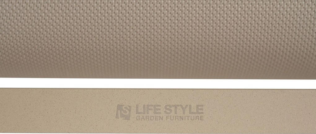 Tuinset 4 personen 140 cm Aluminium Zand/Beige Lifestyle Garden Furniture Ultimate/Marano