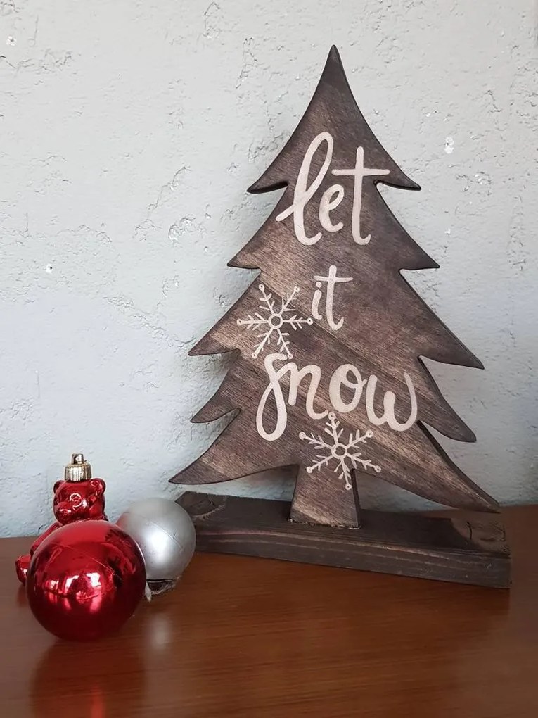 Wanddecoratie Let It Snow | Mioli Decor