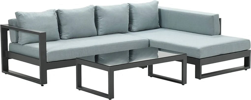 Garden Impressions Kiki loungeset 3-delig links - mint grijs
