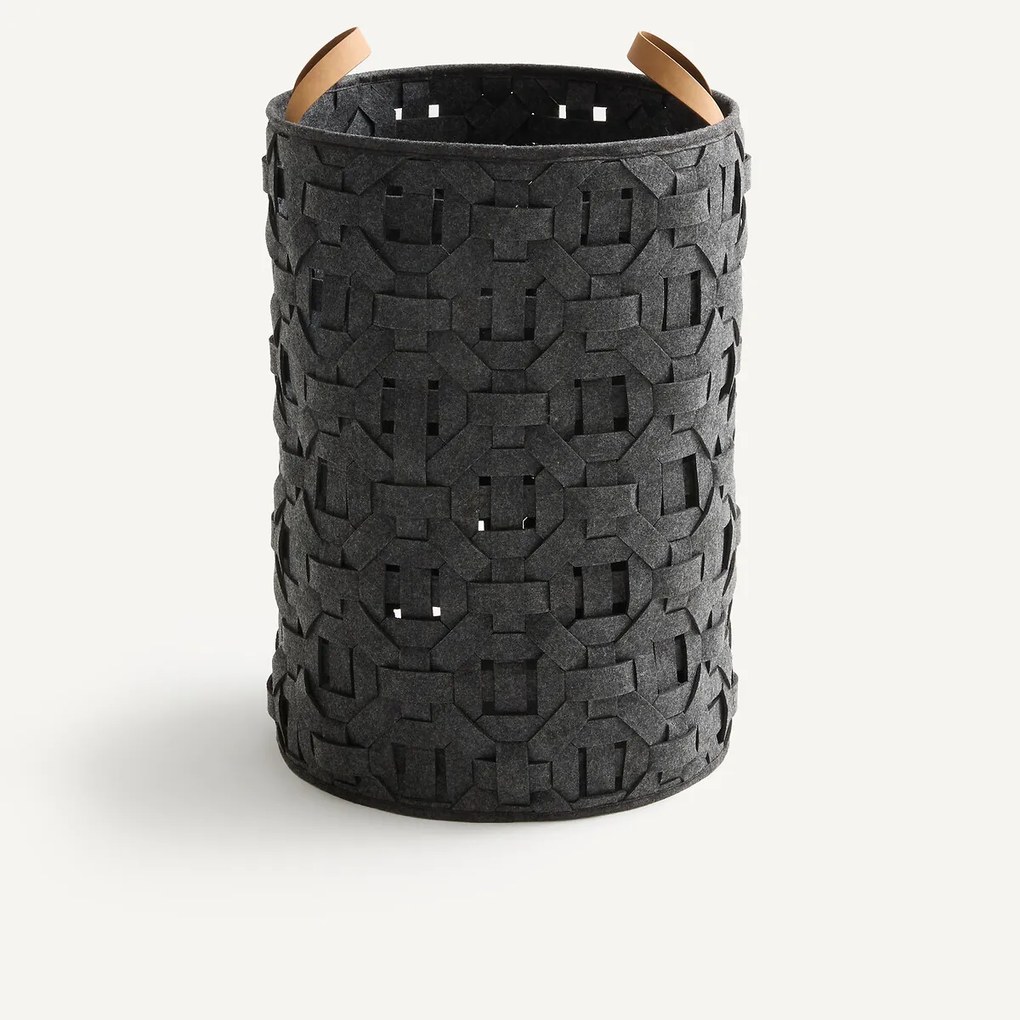 Mand van geweven vilt, hoogte 60 cm, SÉRA