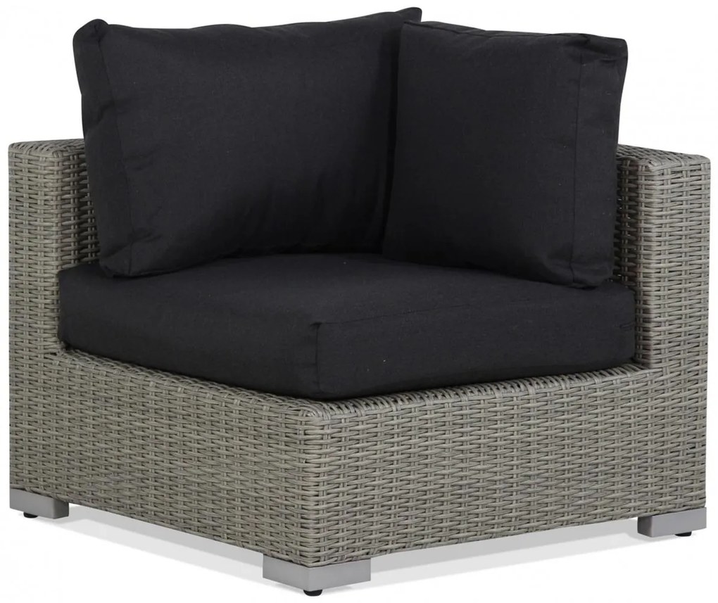 Chaise Loungeset 2 personen Wicker Grijs Garden Collections Toronto