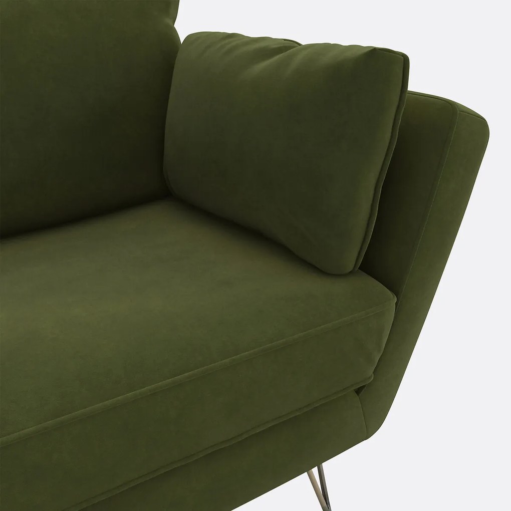 Fauteuil XL in fluweel Topim