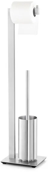 Zack LINEA Toiletbutler - 73x15x18cm - vrijstaand - mat gesatineerd RVS 40382