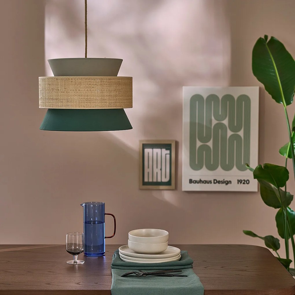 Hanglamp / Dubbele lampenkapØ40 cm, Dolkie