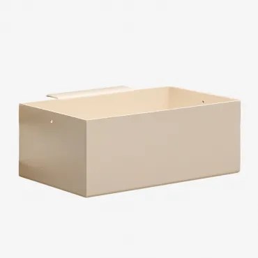 Modulaire Buitenkeuken Opbergmand Van Staal Savona Tapioca Beige & 20 X 10 Cm - Sklum