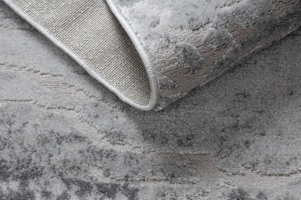 Tapijt MEFE modern  Rond ,  6182 Beton - Structureel,  twee poolhoogte , grijskleuring