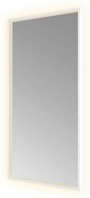 Hotbath &MORE Spiegel direct en indirect LED color changing spiegelverwarming met afstandsbediening Mat wit SQU510WH