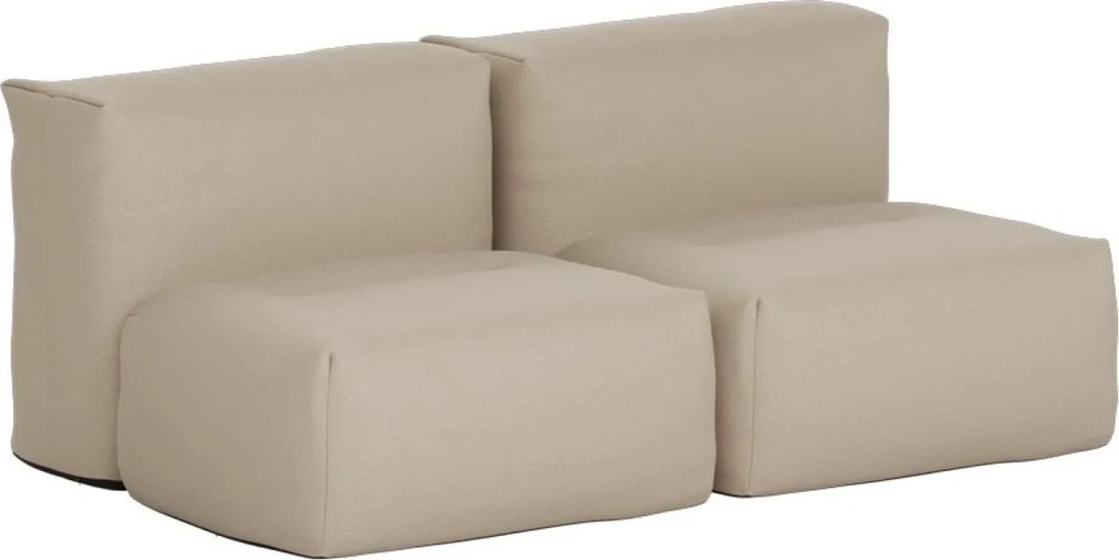 Soft Zitzak Outdoor 2 Seater - Bouclé Beige