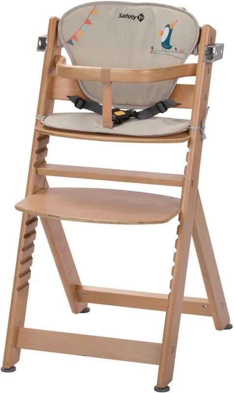 Timba with Cushion - Natural Wood/Happy Day - Kinderstoelen