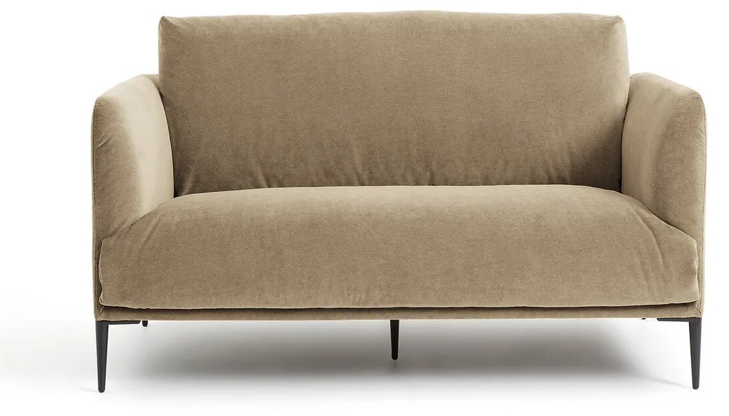 2-zitsbank in stonewashed fluweel Oscar, ontwerp Emmanuel Gallina