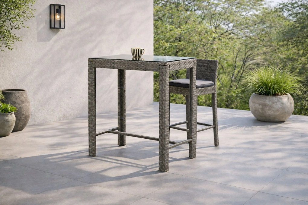 The Outsider Bartafel Noud - Grijs Wicker – 100 x 60 cm - The Outsider