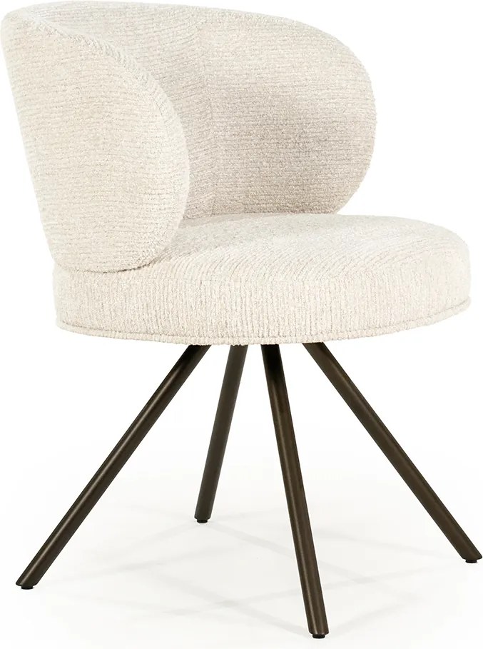 Eleonora Jayson Eetstoel Brons Frame Beige
