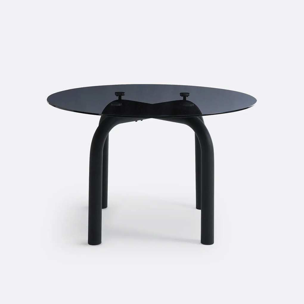 Ronde tafel, smocked glas, 4-personen, Polly