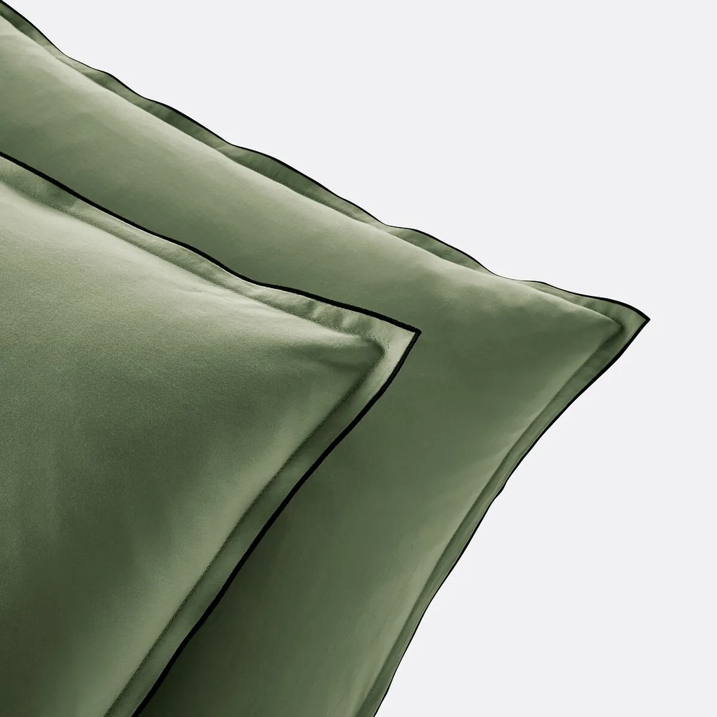 Kussensloop in gewassen katoensatijn van 118 draden, Victor uni