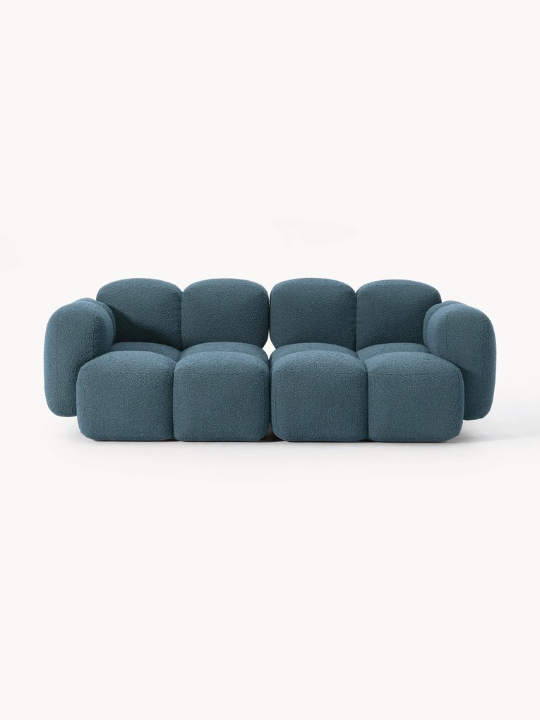Modulaire bank Tayla (2-zits) van bouclé