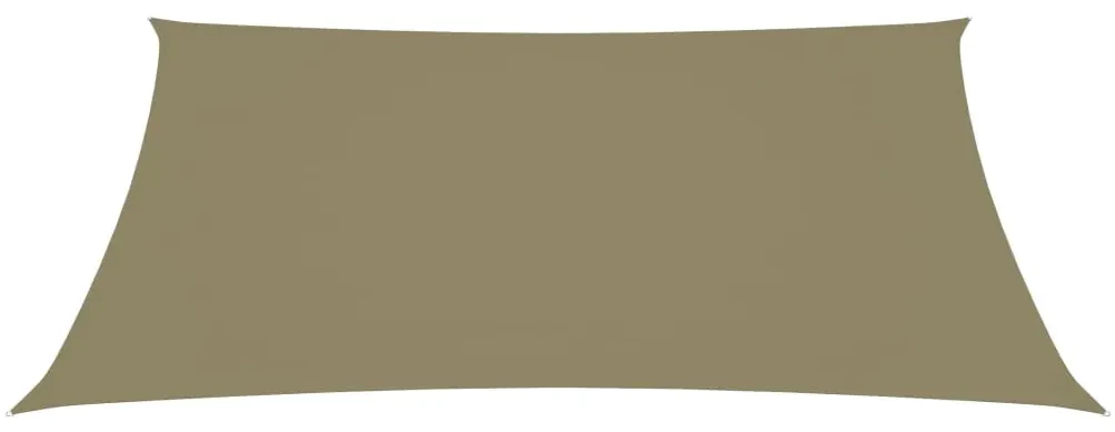 vidaXL Zonnescherm rechthoekig 3,5x4,5 m oxford stof beige