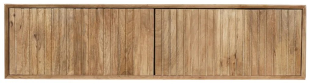 Starfurn Madison Naturel Hangend Tv-meubel Mangohout Ribbels 120 Cm - 120x35x30cm.