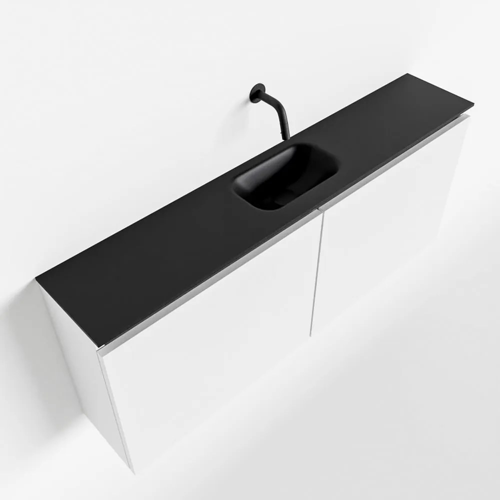 Mondiaz Ture 120cm toiletmeubel talc met wastafel urban midden geen kraangat