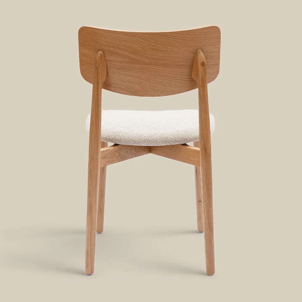 Scandinavische Stoel Eikenhout