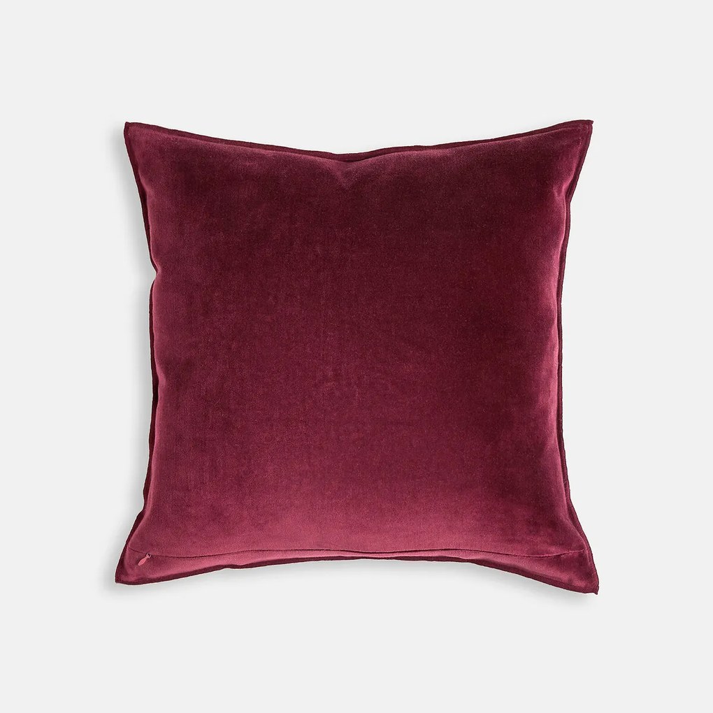 Kussenhoes 45 x 45 cm, fluweel met inkepingen, MILO