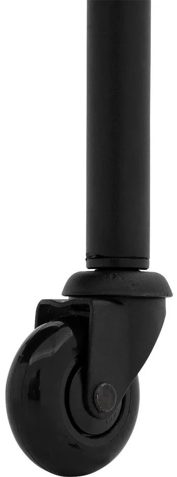 Goossens Excellent Eetkamerstoel Leogang rood leer met armleuning en Zwart skater wiel met zwarte kapmet wielen, elegant chic