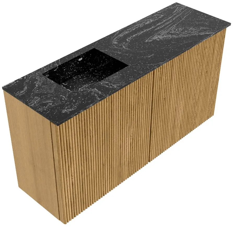 Mondiaz Joya DLux 80cm toiletmeubel oak met wastafel faye links 1 kraangat lava