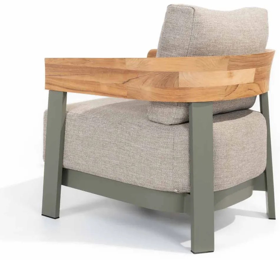 4 Seasons Outdoor Varenna loungestoel olijfgroen SALE weerbestendig