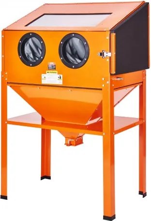 VEVOR 60-Gallon zandstraalcabine, 40-120 PSI zandstraalcabine met standaard, robuuste stalen zandstraalmachine met straalpistool en 4 keramische spuitmonden voor het verwijderen van verf, vlekken en roest