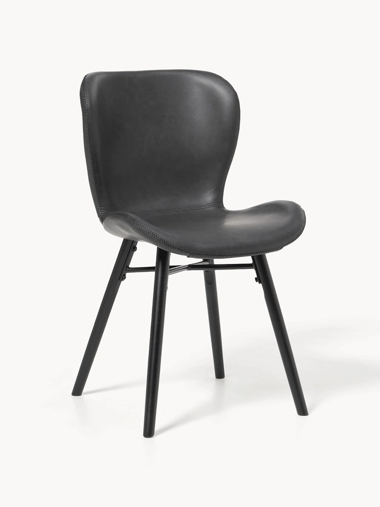 Kunstleren stoelen Batilda, 2 stuks