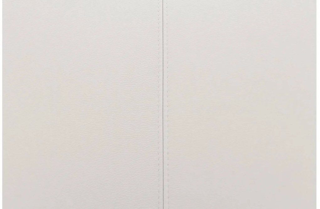 Goossens Eetkamerstoel Funk Zwarte Poten wit leer leuning en Zwart skater wiel met zwarte kapmet wielen, modern design