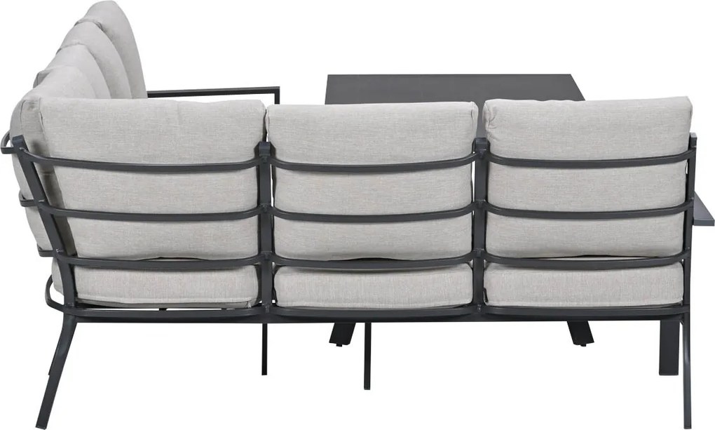 Garden Impressions Senja lounge dining set 3-delig links - sandstone