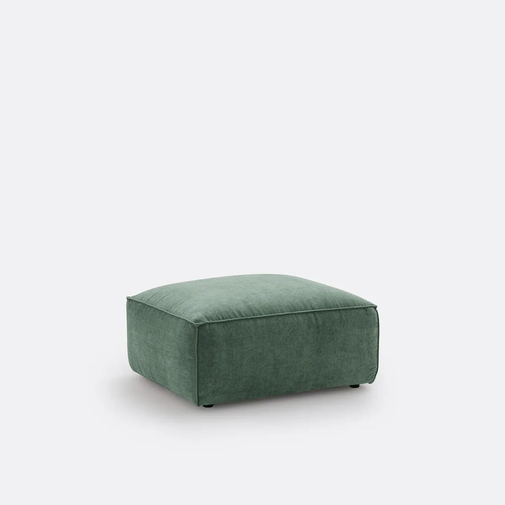 Modulaire poef in getextureerd fluweel, Seven