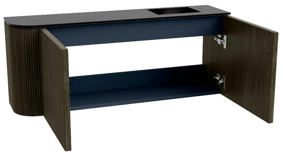 Mondiaz Joya 100cm toiletmeubel ronding links shadow met wastafel faye rechts 1 kraangat urban