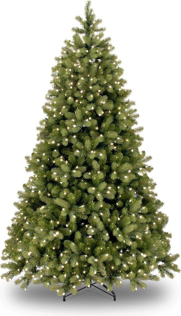 Bayberry kunstkerstboom - 183 cm - groen - Diameter 122 cm - 1.005 tips - 450 ledlampjes - metalen voet