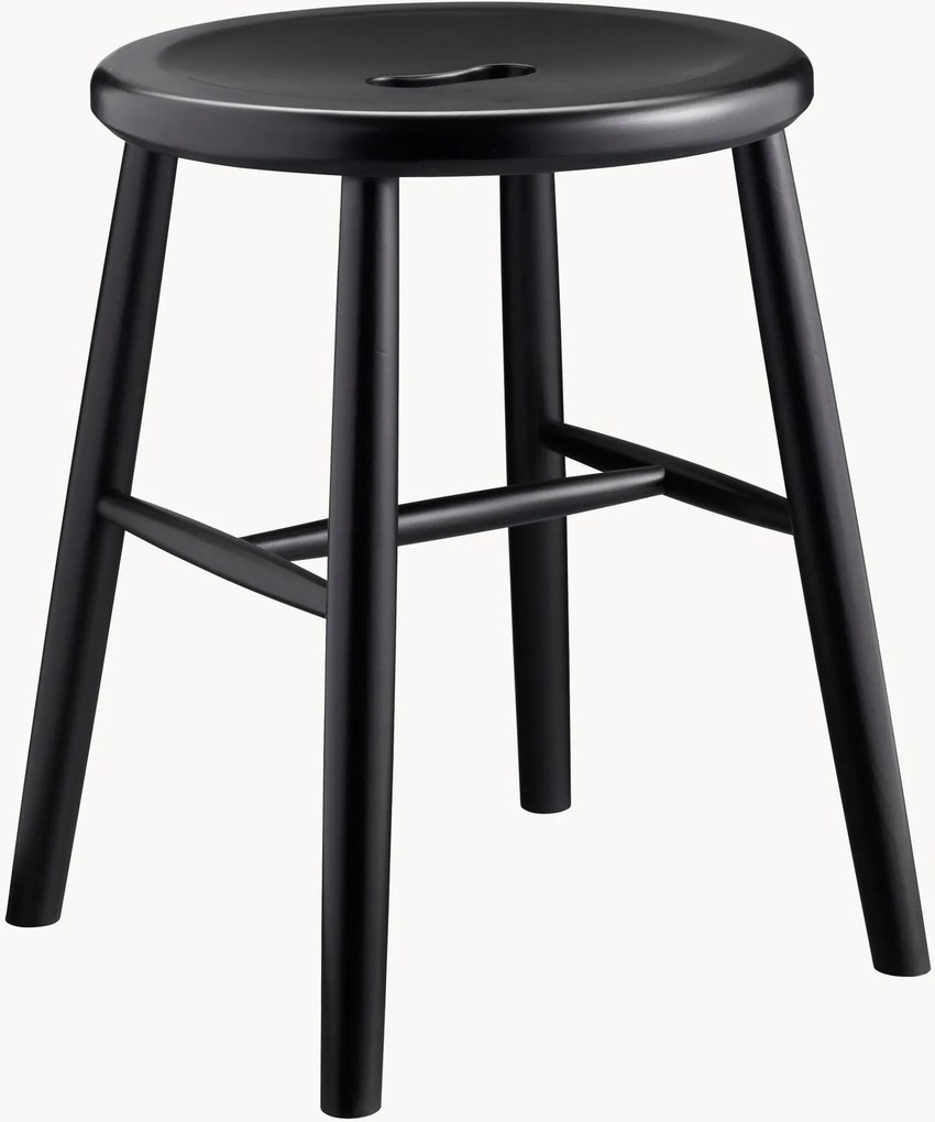 Handgemaakte kruk J27 van beukenhout