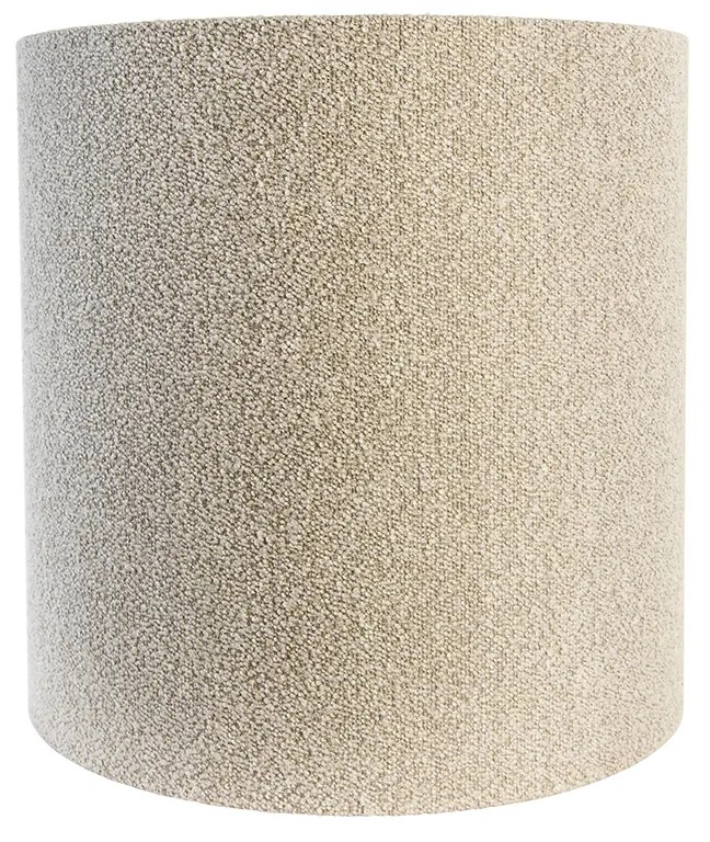 Stoffen Boucle lampenkap taupe 40/40/40 Design, Modern cilinder / rond