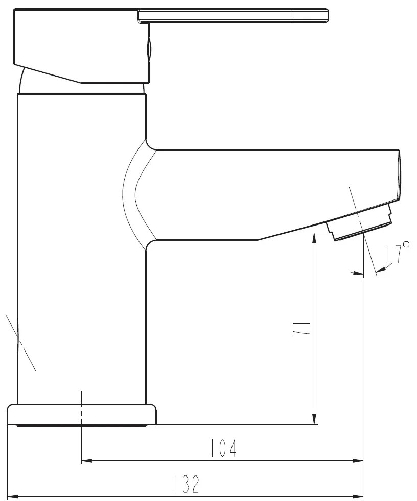 Schutte ATLANTA ééngreepsmengkraan wastafel, chroom