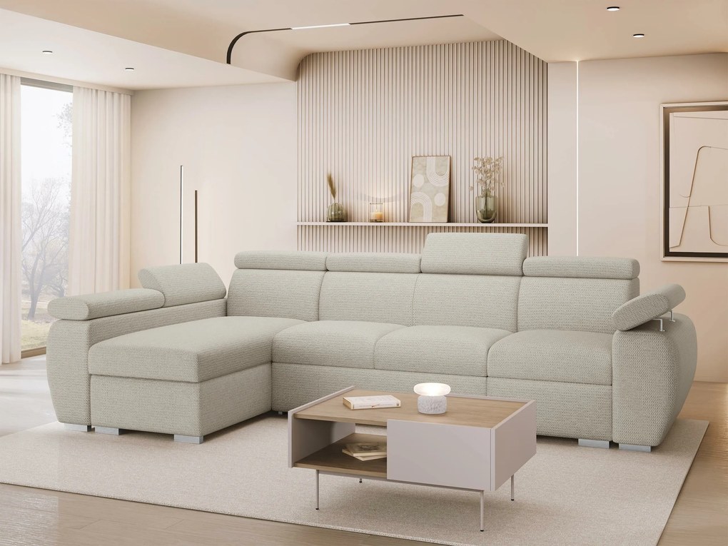 Hoekbank Columbus 227, Aanwezig, Aanwezig, 320x170x85cm, 161 kg, Poten: Kunststof, Hout: Grenen