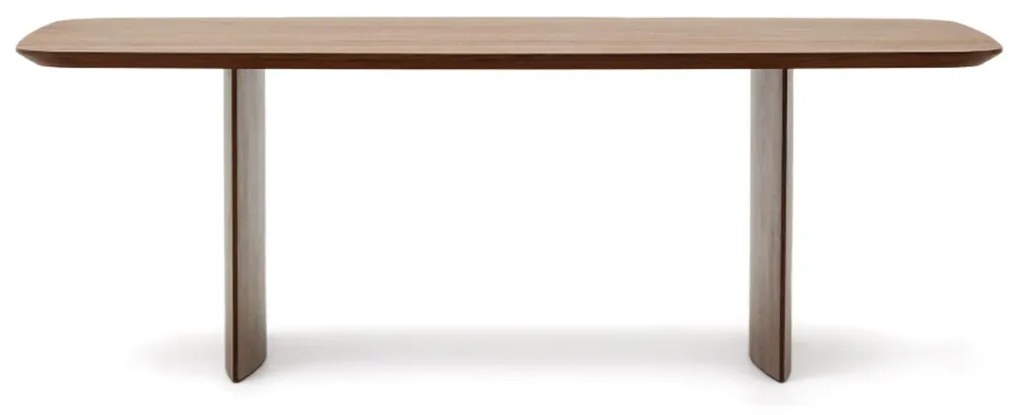 Kave Home Litto Design Eettafel Walnoot Deens Ovaal 240 Cm - 240 X 100cm.