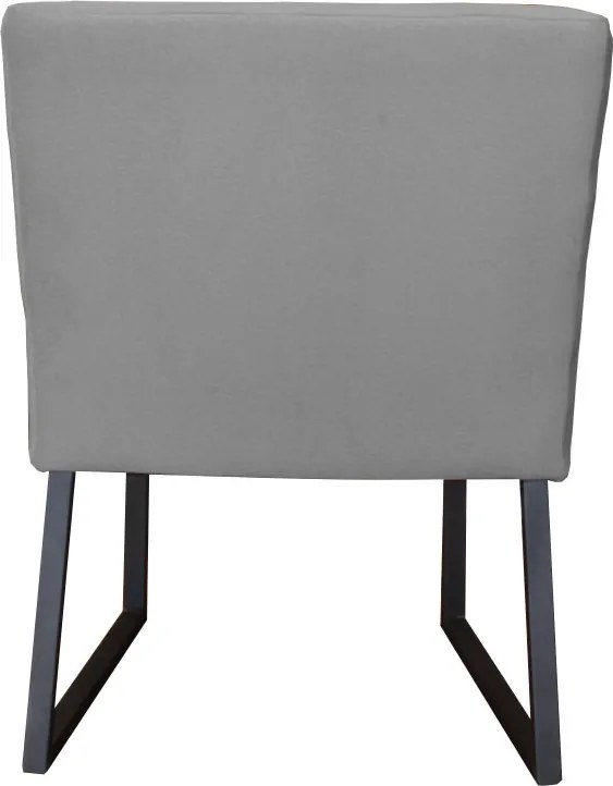 Eetkamerstoel - Amsterdam - geschikt voor ronde tafel - stof Element lichtgrijs 04