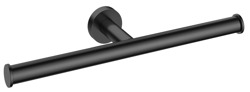 Hotbath &More dubbele toiletrolhouder gepolijst zwart PVD