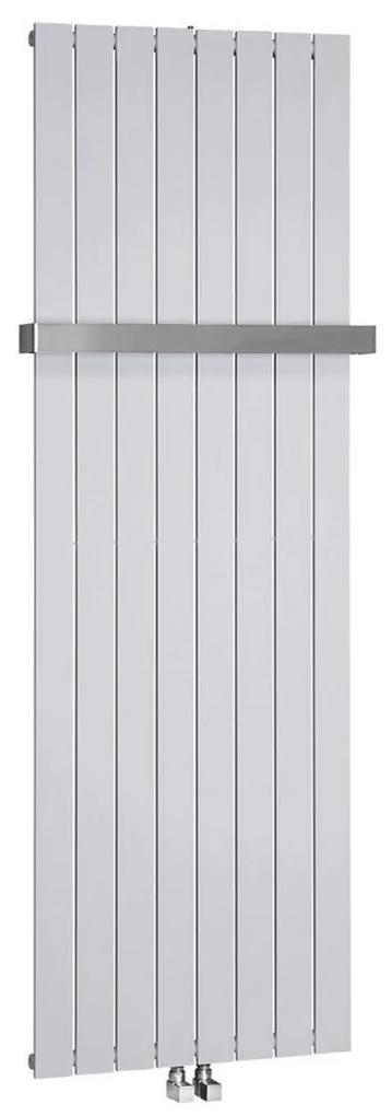 Designradiator Sapho Colonna Recht Middenaansluiting 60.2x180 cm 1205W Zilver