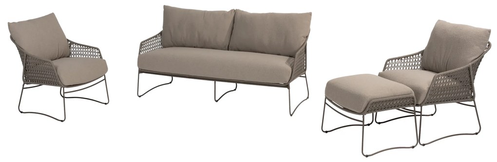 Moretti stoel bank loungeset 4 delig rope terre 4 Seasons Outdoor