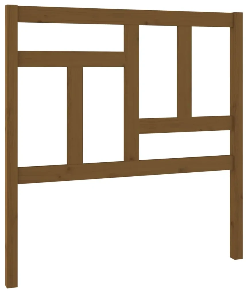 vidaXL Hoofdbord 95,5x4x100 cm massief grenenhout honingbruin